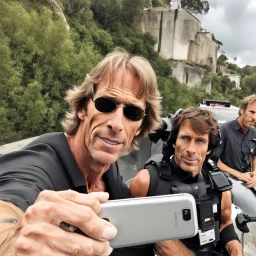 Michael Bay takes a selfie