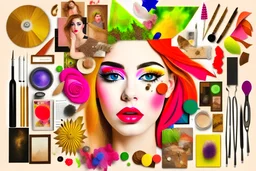 make a creative collage of artistic stuff