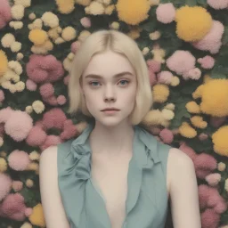 Elle fanning as a flower