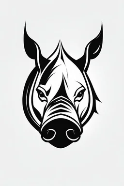 rhinoceros+fierce + logo simple