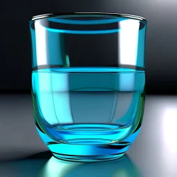 glass cup stylized