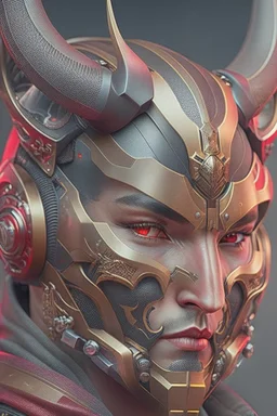 Best quality, masterpiece, ultra high definition,Futuristic, cyberpunk,Hannya-Maske, Comic style