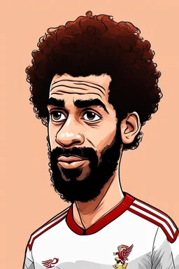 mo salah ,cartoon 2d