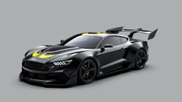 batman's new car made by ford, with big bat wing side spoilers