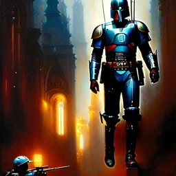 Jango Fett helmet, ancient metal helmet ,painting by gaston bussiere, greg rutkowski, yoji shinkawa, yoshitaka amano, tsutomu nihei, donato giancola, tim hildebrandt, cinematic composition, extreme detail,fit full head inside picture, soft and smooth colors