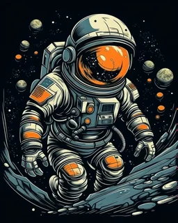 Astronaut in a spacecraft 8ن