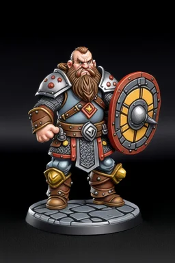 Defender dwarf with a shield