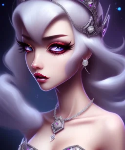 evil princess diamonds black hair full image