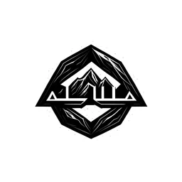 Logo inspired by letters ALULA STONE So that the logo is made up of letters and the color of the logo is BLACK And write the name ALULA below the logo So that the logo is realistic and formulaic PNG The company name is black The background of the logo is white