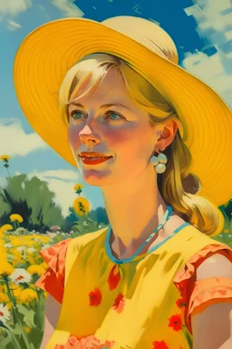 Obraz Józefa Chełmońskiego babie lato pop art