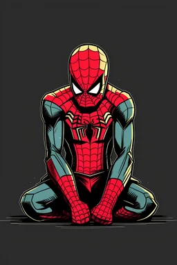 Spider man sad