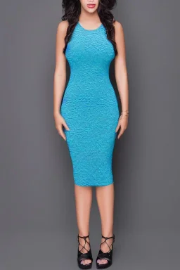 Portrait lady, full body shot, full-color long shot Bodycon