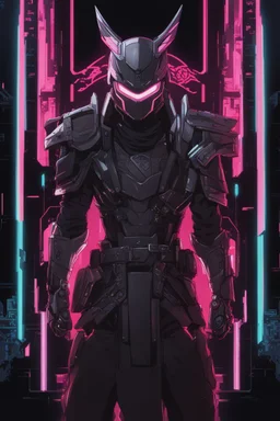 Ninja machine in solo leveling artstyle, cyberpunk them, neon details, full body, apocalypse, intricate details, highly detailed, high details, detailed portrait, masterpiece,ultra detailed,best quality