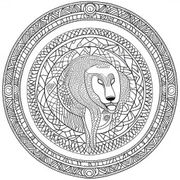 amazing animals, each art has an imaginary animal in the zoo, Strange, imaginative, mandala coloring sheet, full view, realistic, only draw lines, coloring book, clean line art, –no sketch, color, –ar 3:4, white background, minimalistic black lines, minimal black color, low level black colors, coloring page, avoid thick black colors, thin black line art, avoid colors, perfect shape, perfect clear lines,