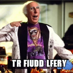 Funkadelic Larry David can't believe he ate the whole thing