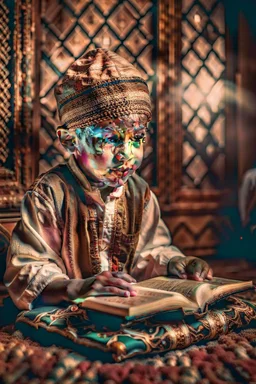 Quran holding by little boy