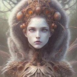 karlan, rusty metal, anime, Dryad, fae, sidhe, ominous, nature, plants, wildflower, facepaint, dnd character portrait, intricate, oil on canvas, masterpiece, expert, insanely detailed, 4k resolution, retroanime style, cute big circular reflective eyes, cinematic smooth, intricate detail, bright colors