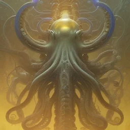 biomorphic octopus morphed with electronic wiring and mixed with lighting, Nanopunk and Biopunk with cyberpunk look,golden hour,MTG,digital painting, wonderful ambient colors, art by Jarosław Jaśnikowski mixed with Sheila Martin mixed with Fletch mixed with Frank Sun mixed with Anna Dittmann mixed with Alena Aenami.