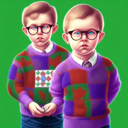 peter billingsley chubby kid with glasses, purple soap bar, argyle sweater