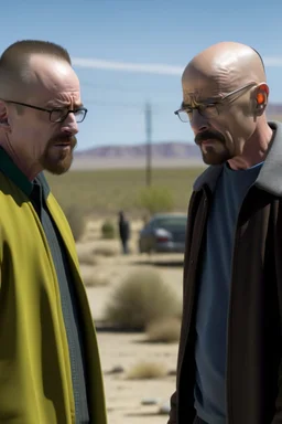 Walter White and Jesse Pinkman in the AMC walking dead universe.