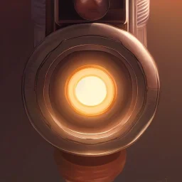 Closeup property radio with detail design, smooth soft skin, wooden texture, stylized button and light, symmetrical, soft lighting, detailed texture and function design, by makoto shinkai, stanley artgerm lau, wlop, rossdraws, concept art, digital painting, looking into camera