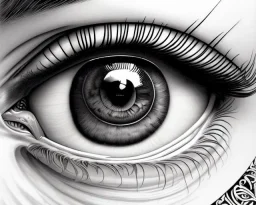 a detailed illustration of an eye, intricate details, realistic, digital art, meticulously detailed iris, bright colors, MidJourney style