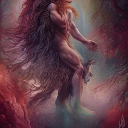 ::Beautiful Centaur.Creature of a combination of a man and a horsehalf horse and half human::Arrives into Acheron River:: insanely detailed and intricate, colourful, abstract,fantasy,hyperrealism, delicate, high definition, detailed, complex, triadic vibrant colour, by Tom Bagshaw.