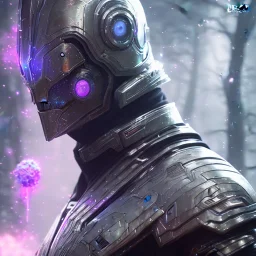 Epic Character design, strong Male galaxy void soldier wearing metal armor with a galactic pattern, mist, photorealistic, octane render, unreal engine 5 style, ultra detailed, volumetric lighting, Dark Alien planet, man with helmet