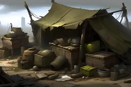 bandit's loot, post-apocalyptic, concept art