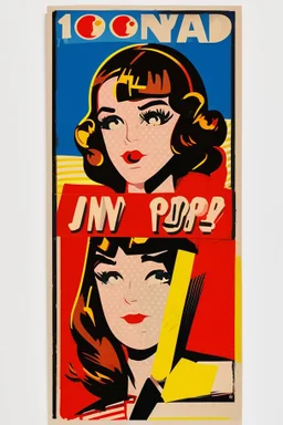 Vintage pop art style, uno card