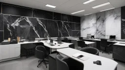 black marble news room by Michelandgelo