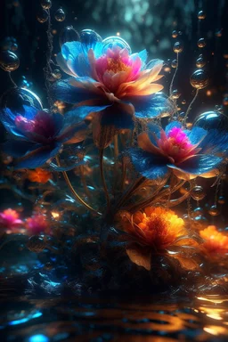 Magical Fantastic Flowers, Liquid Structure, Flying Petals, Sparks, Lightning, Splash, Portrait Photography, Fantasy Background, Intricate Patterns, Ultra Detailed, Luminous, Radiance, Ultra Realism, Complex Details, Intricate Details, 16k, HDR, High Quality, Trending On Artstation, Sharp Focus, Studio Photo, Intricate Details, Highly Detailed, By Greg Rutkowski