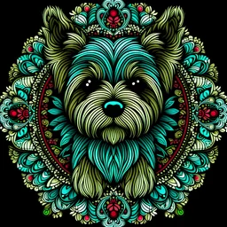 a Yorkie Mandala