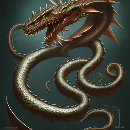 Serpent combat dragon