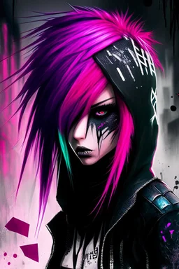 scene girl invader zed