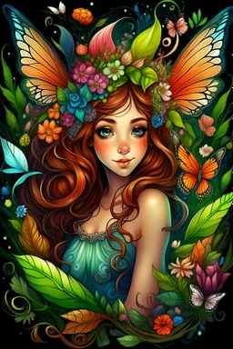 enchanted cute fairies ,adult book cover