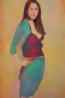 Portrait lady, full body shot, full-color medium shot NYCGirls