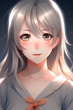 anime girl ligth skin