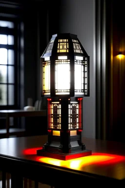 gaming table lamp inspired by palace, modern design,