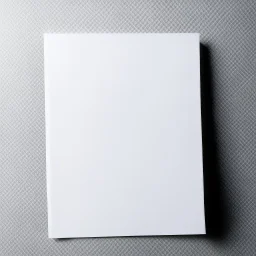 A photo of a white folded card, 5.5 by 4.25 inches. The card is laying vertically on a beautiful surface.