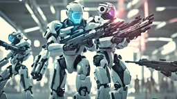 3d, war, Weapon, modern, bright colors, future, detail, advanced, logic, digital systems, robotic