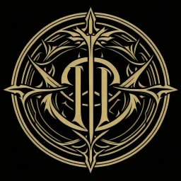 a symbol for an empire called "the empire of il-did", d&d symbol, fantasy, symbol, logo