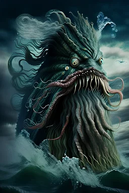 Bizarre sea monster