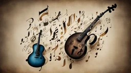 music is language, language is music, notation, treble clef symbol, musicians performing, beautiful detailed colour photograph