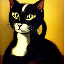 portrait of a cat by Diego Velázquez style