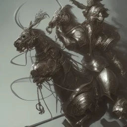 metal warrior riding a metal horse, highly detailed, artstation, concept art, sharp focus, illustration, incredibly symmetrical, incredibly detailed, award winning