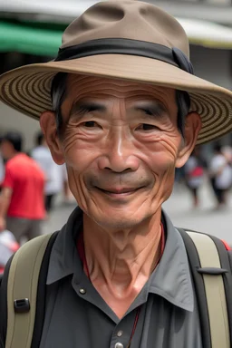 a man from tourist from Taiwan. Traveling in Flatey Breiðarfirði, Iceland