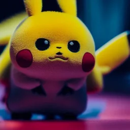 Pikachu, highly detailed, hyper-detailed, beautifully color-coded, insane details, intricate details, beautifully color graded, Cinematic, Color Grading, Editorial Photography, Depth of Field, DOF, Tilt Blur, White Balance, 32k, Super-Resolution, Megapixel, ProPhoto RGB, VR, Half rear Lighting, Backlight, non photorealistic rendering