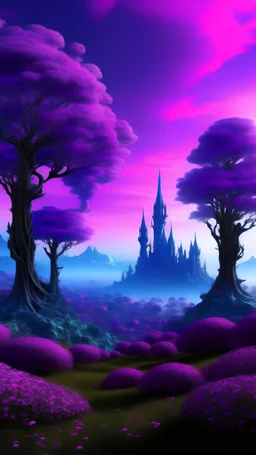 A kingdom of earth and purple trees
