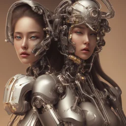 a wonderfull japanese, big boobs, ultradetailed fine art photo of a cybernetic futuristic cyborg portrait, 5 0 mm lens, golden ratio composition, detailed face, studio photography, very detailed,masterpiece, artstation, 8 k, highly coherent